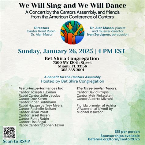 We Will Sing & We Will Dance .